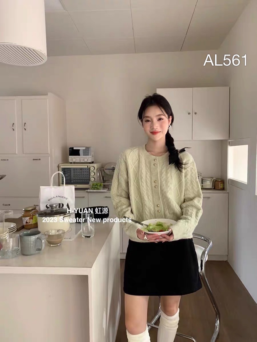 AL561 áo cardigan xoắn thừng