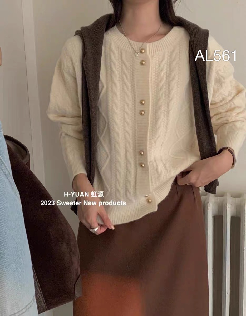 AL561 áo cardigan xoắn thừng