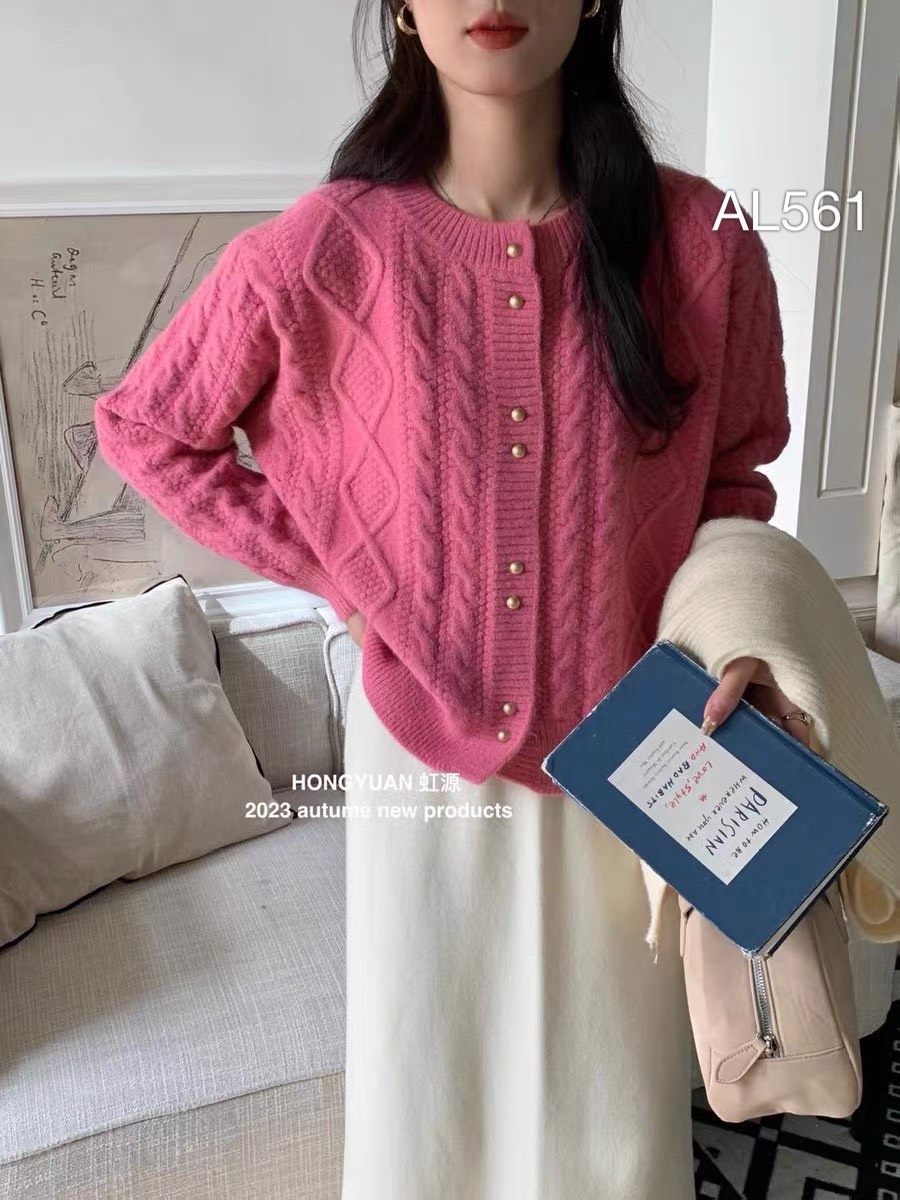 AL561 áo cardigan xoắn thừng