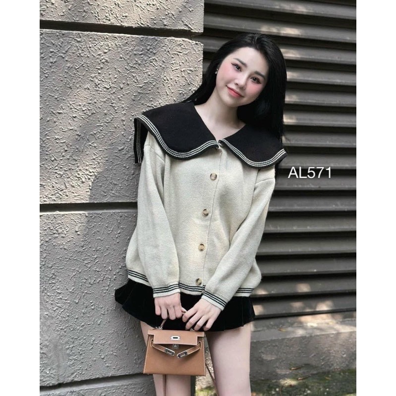 AL571 áo len cardigan thủy thủ