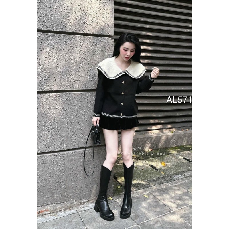 AL571 áo len cardigan thủy thủ