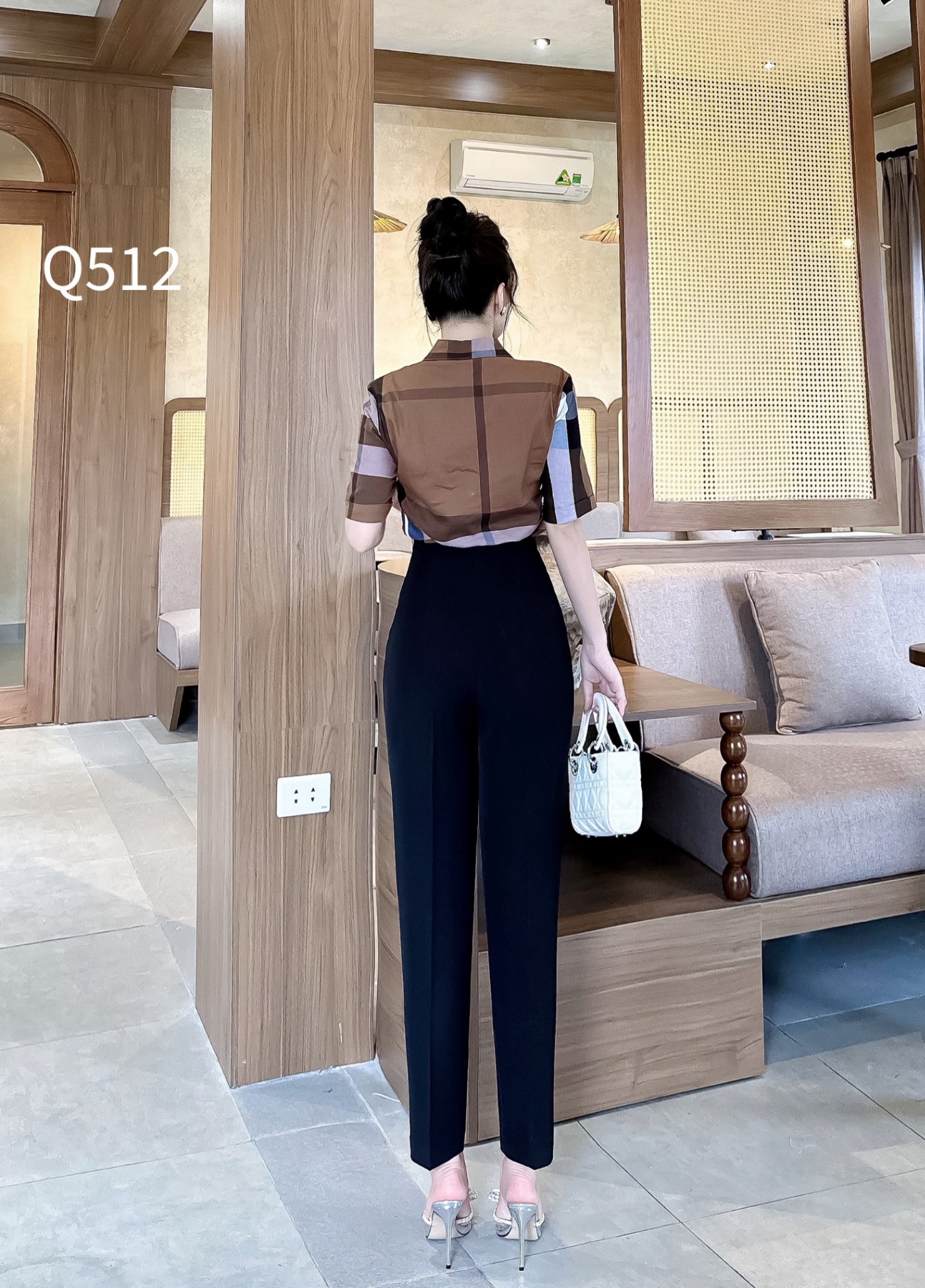 Q512 quần baggy 3 cúc dọc