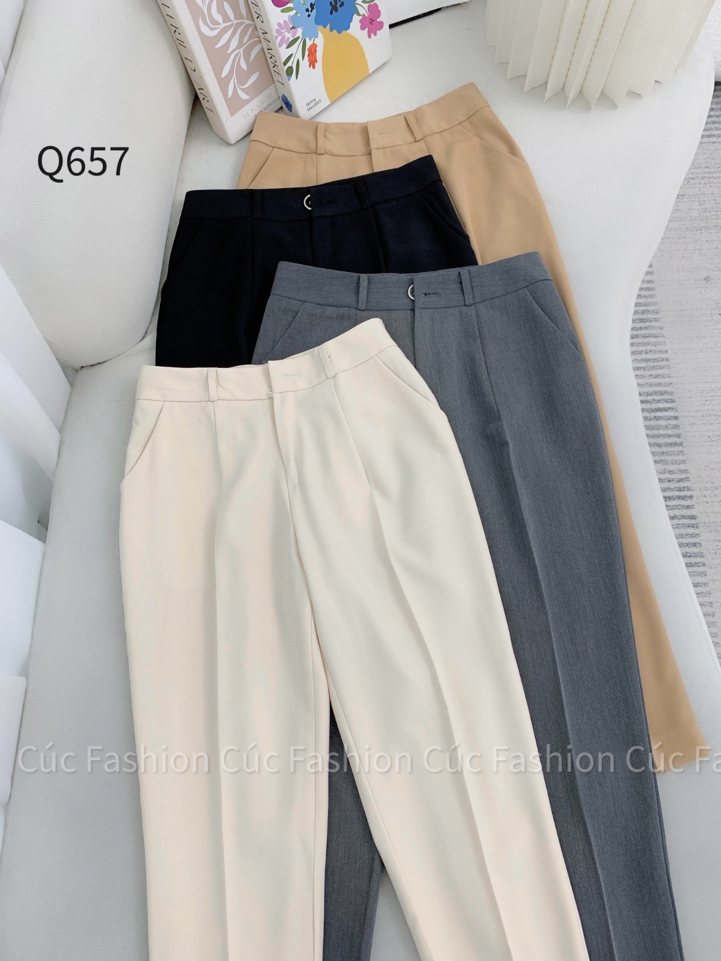 Q657 quần baggy 1 cúc