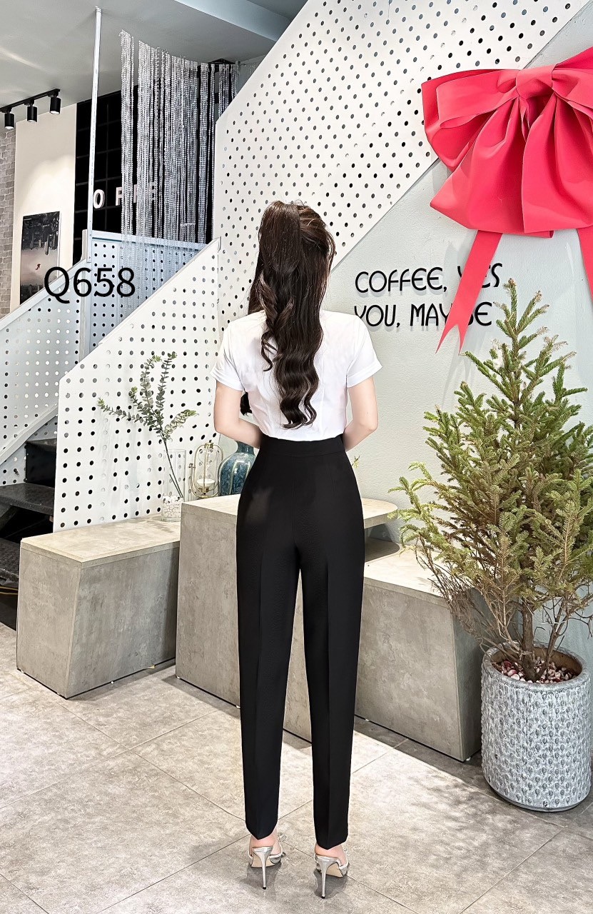 Q658 quần baggy 3 cúc tag lệch