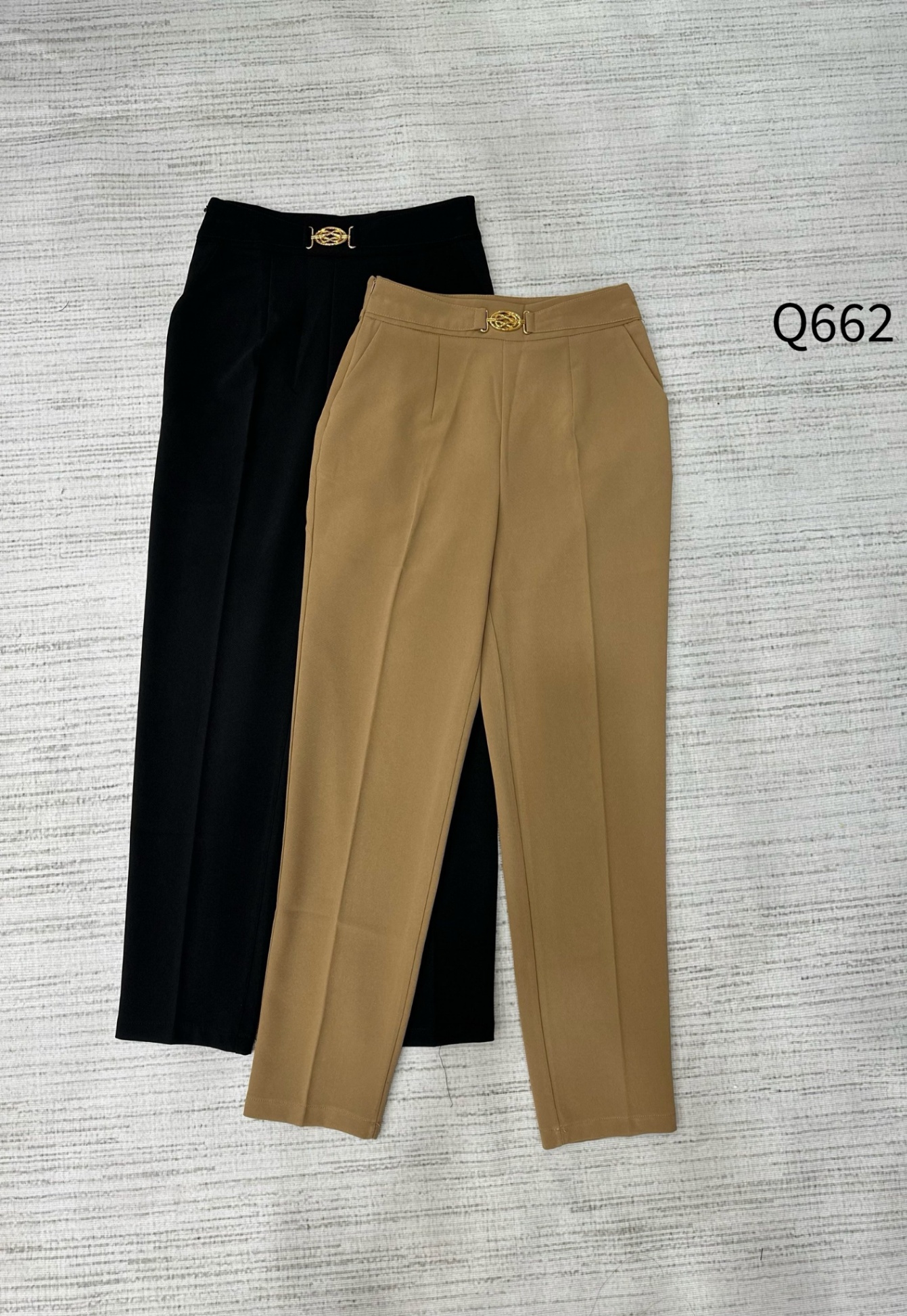 Q662 quần QC baggy lửng đai vàng