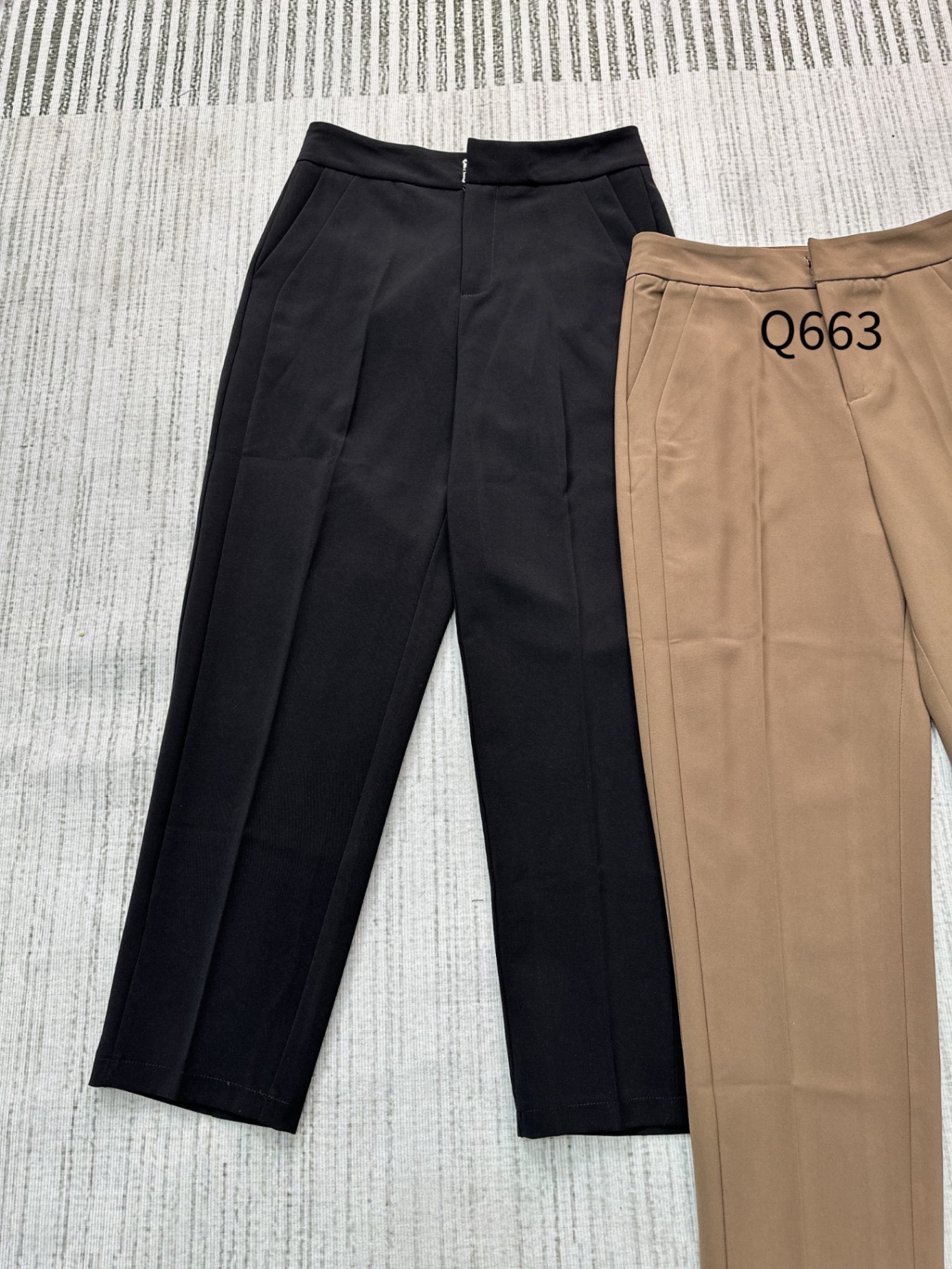 Q663 quần QC baggy lửng trơn