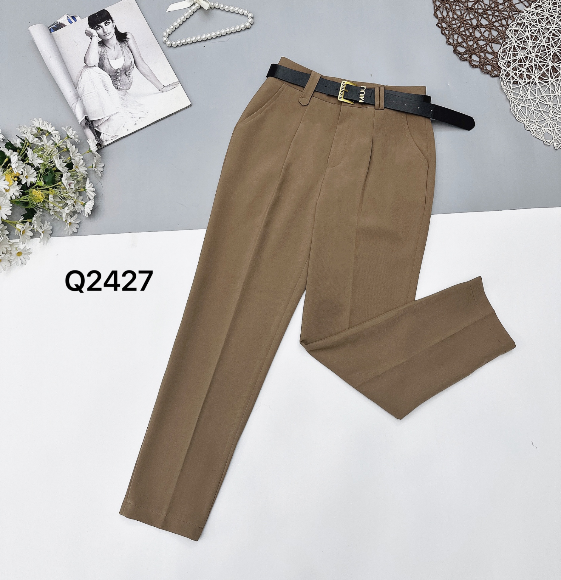 Q2427 Quần baggy dây lưng