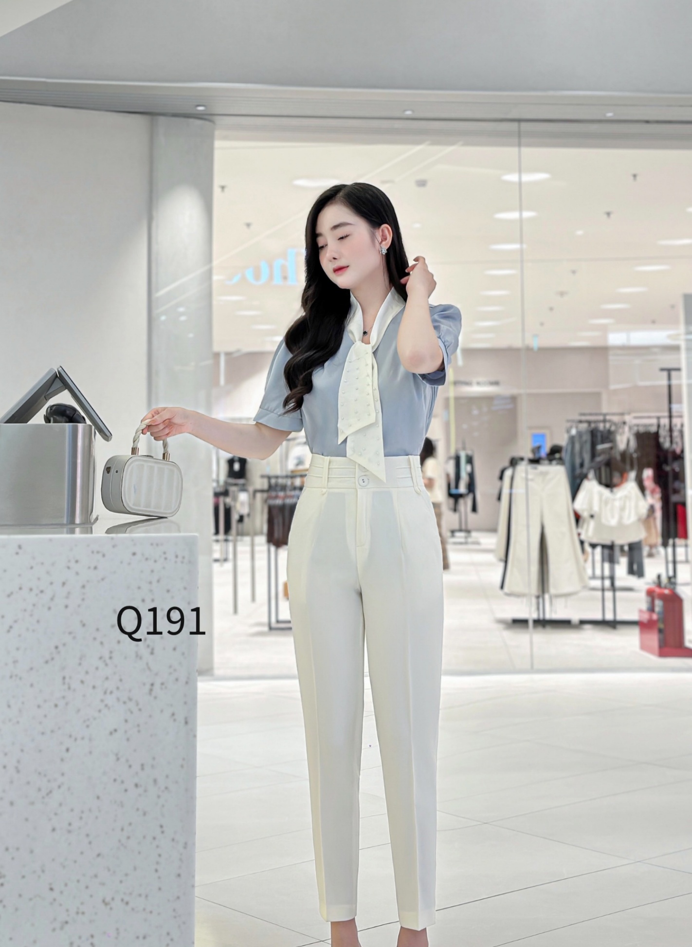 Q191 quần baggy cạp nửa ly