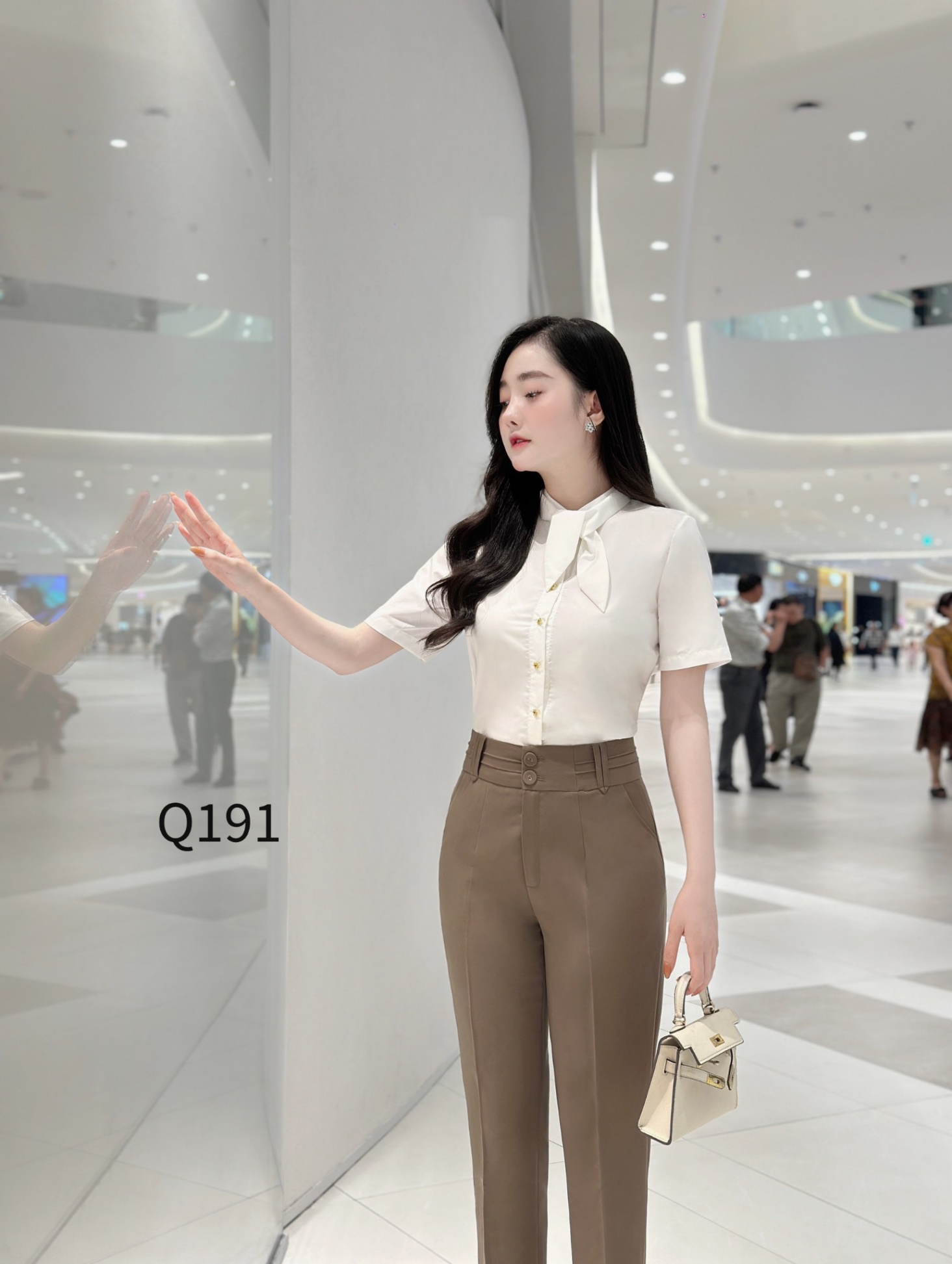 Q191 quần baggy cạp nửa ly