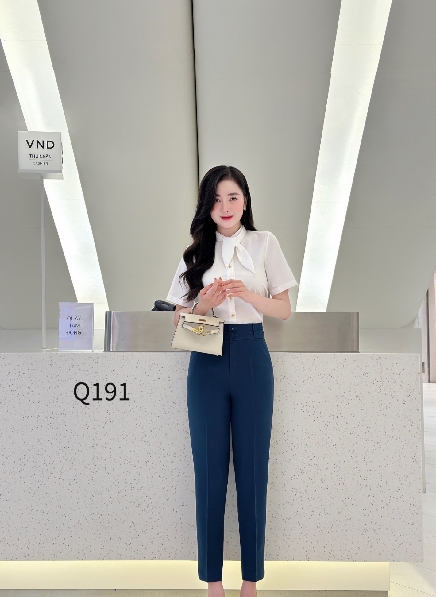 Q191 quần baggy cạp nửa ly