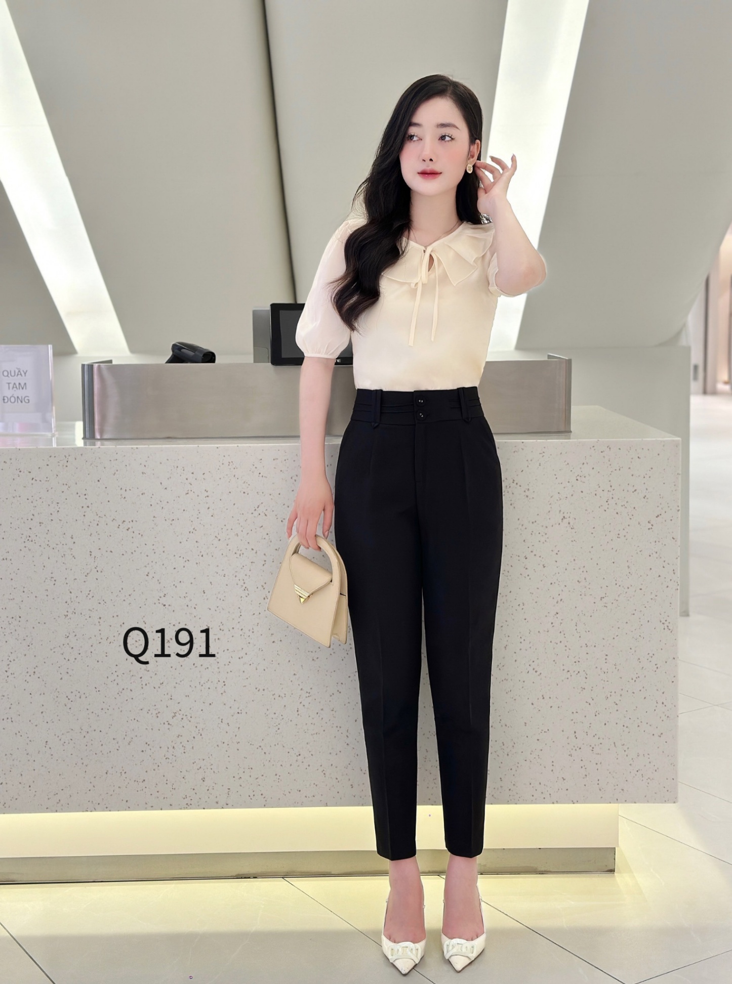 Q191 quần baggy cạp nửa ly