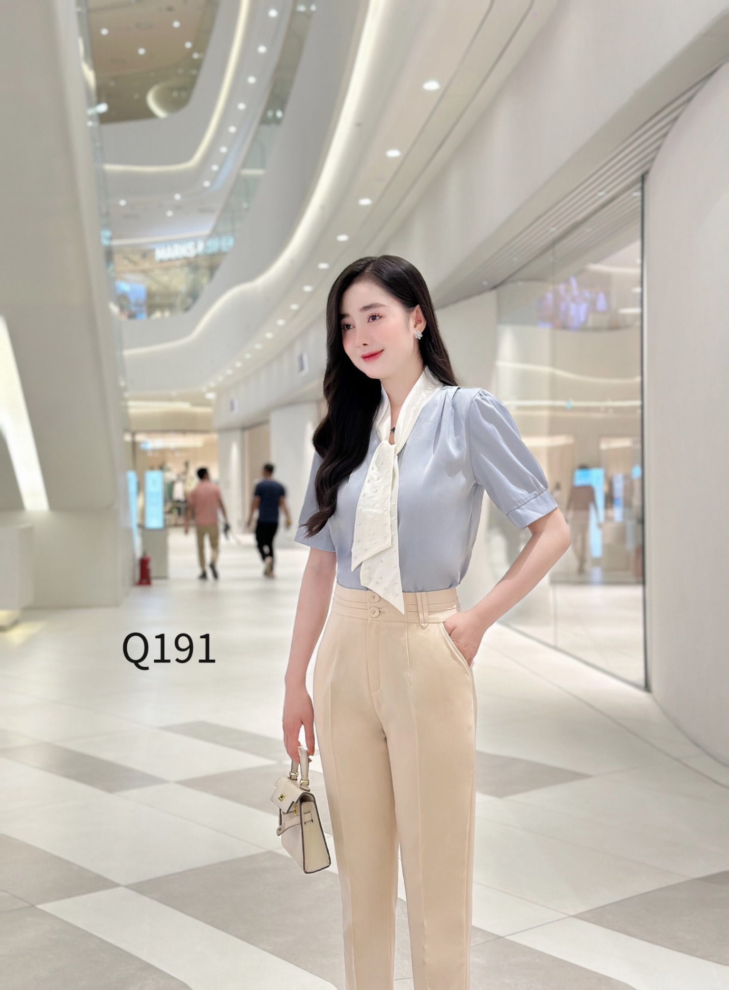 Q191 quần baggy cạp nửa ly