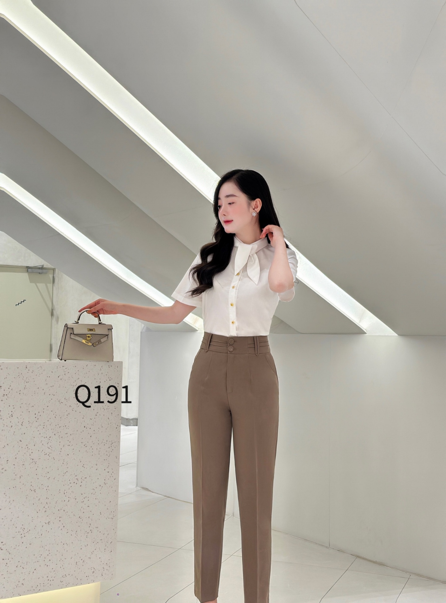 Q191 quần baggy cạp nửa ly