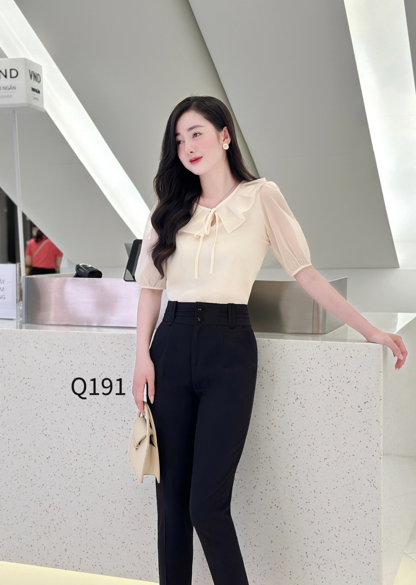 Q191 quần baggy cạp nửa ly