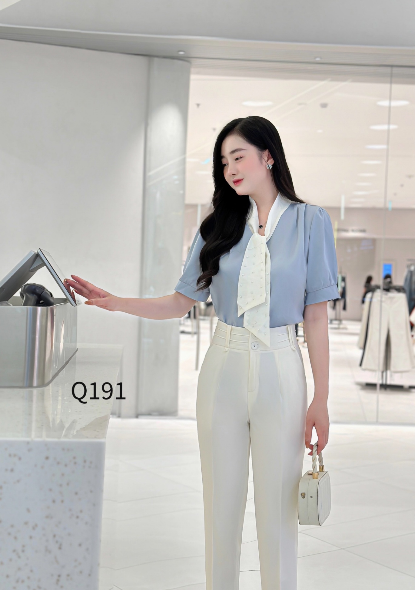 Q191 quần baggy cạp nửa ly