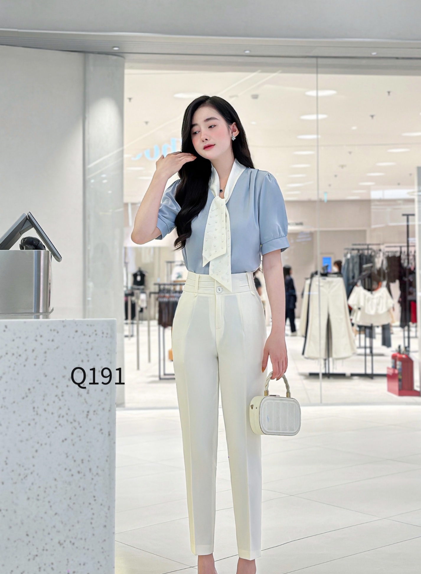 Q191 quần baggy cạp nửa ly