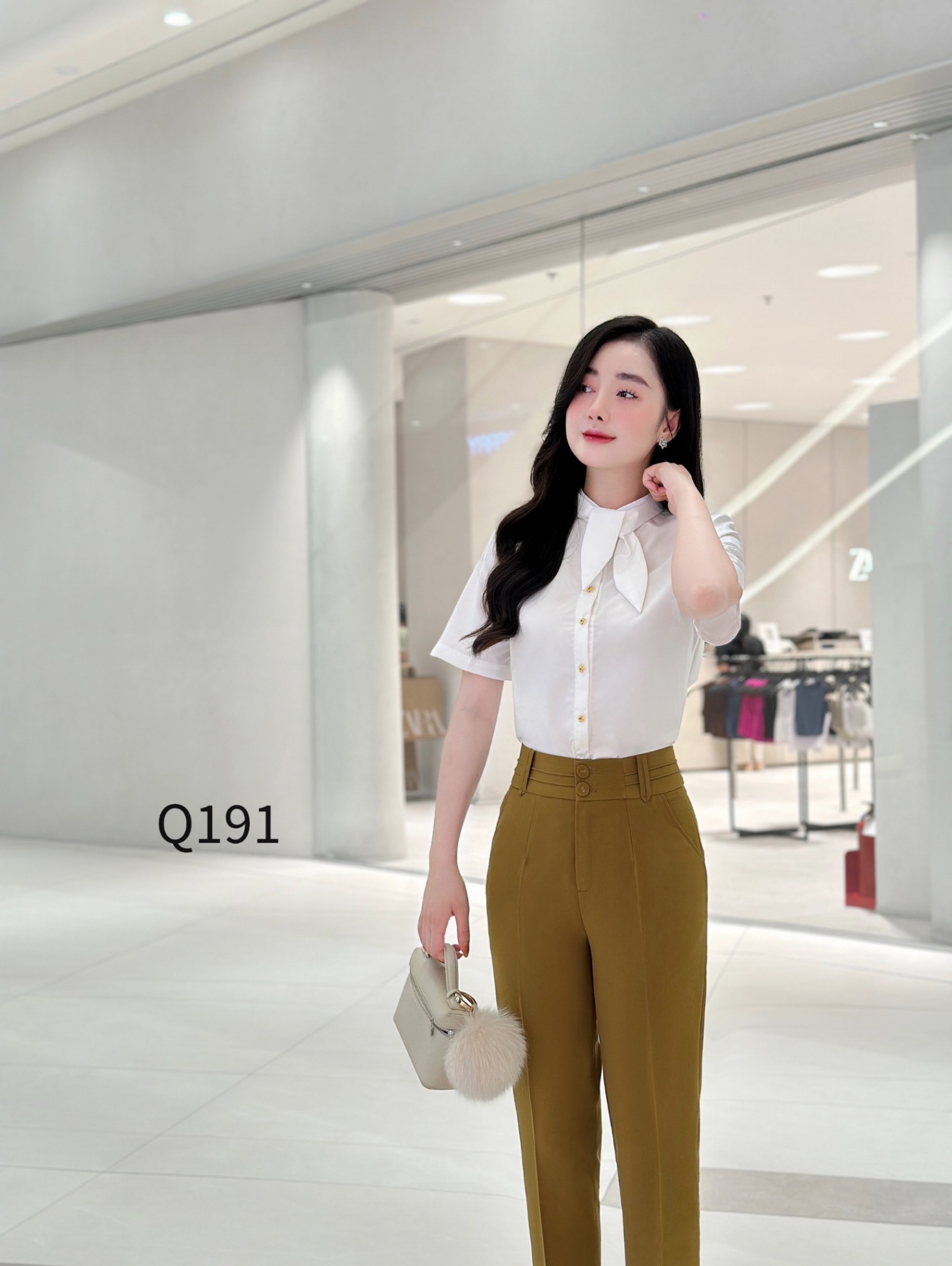 Q191 quần baggy cạp nửa ly