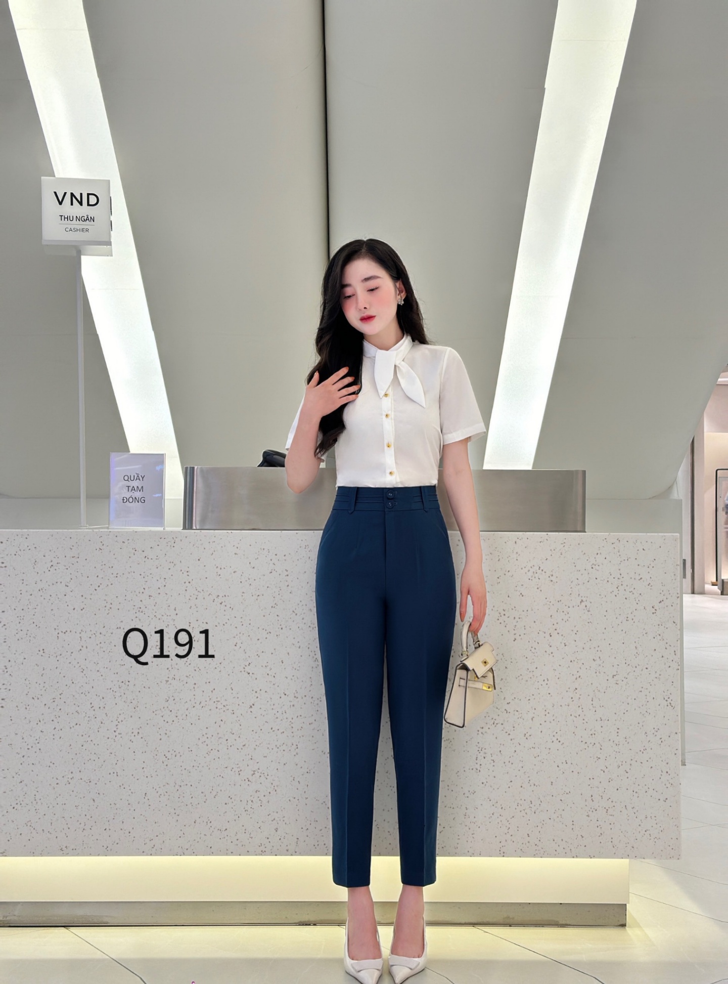 Q191 quần baggy cạp nửa ly