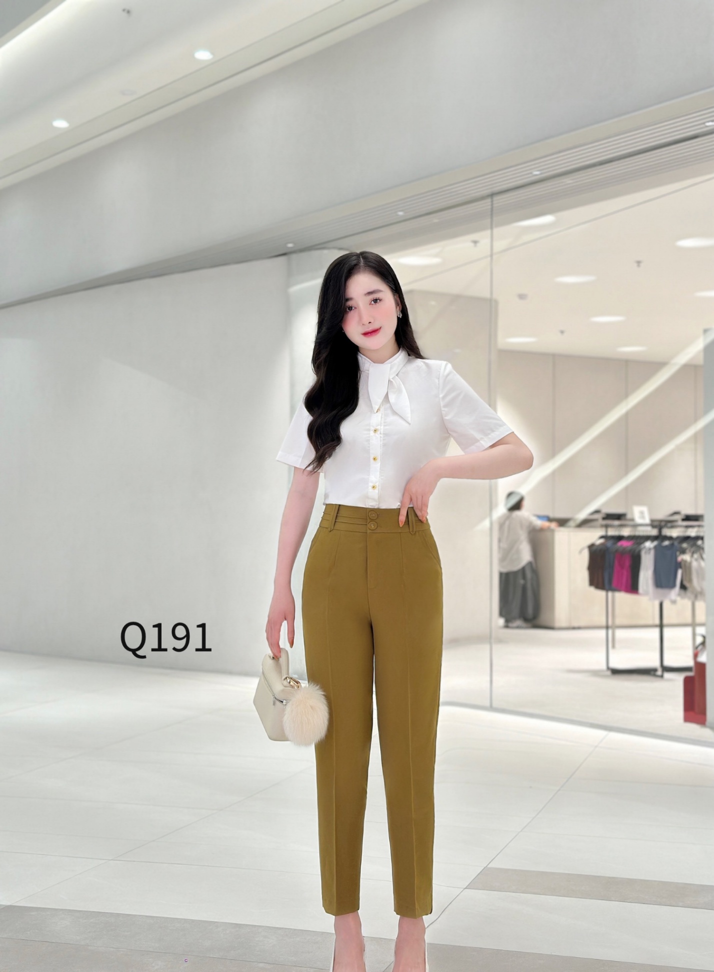 Q191 quần baggy cạp nửa ly