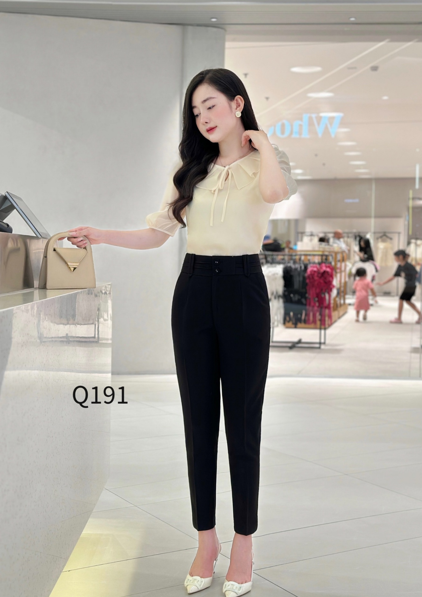 Q191 quần baggy cạp nửa ly