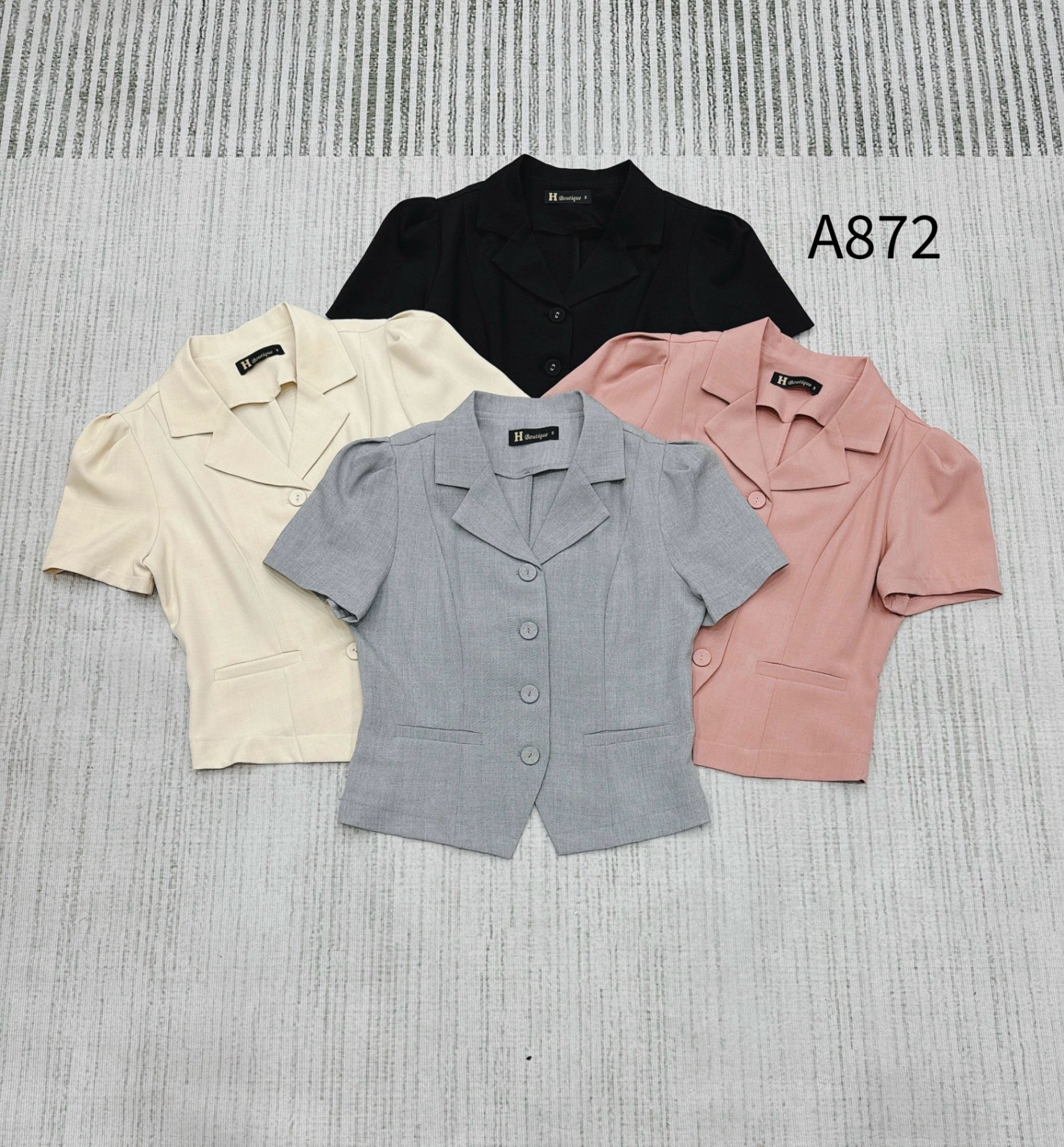 A872 Áo vest cộc tay túi giả