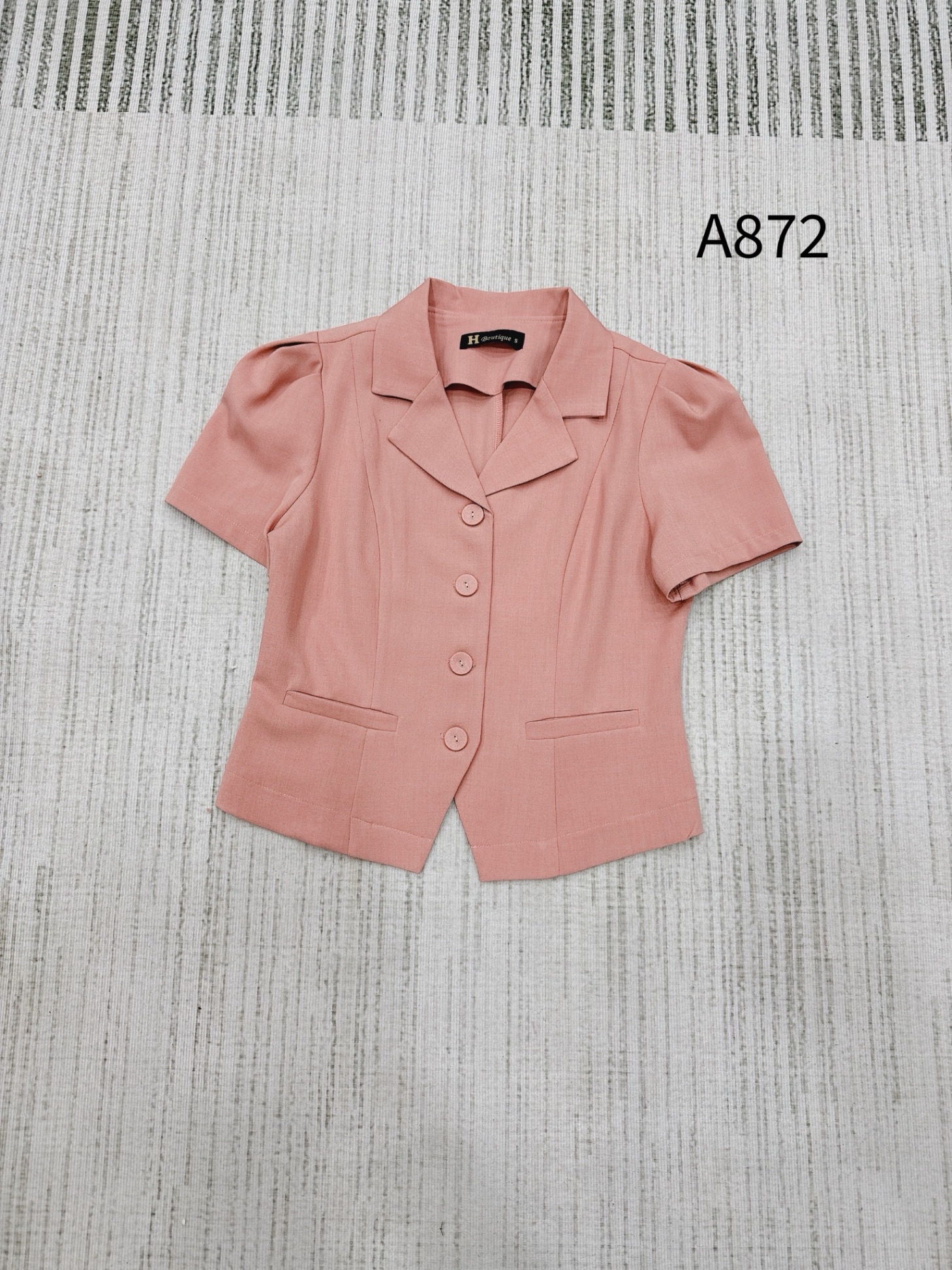 A872 Áo vest cộc tay túi giả