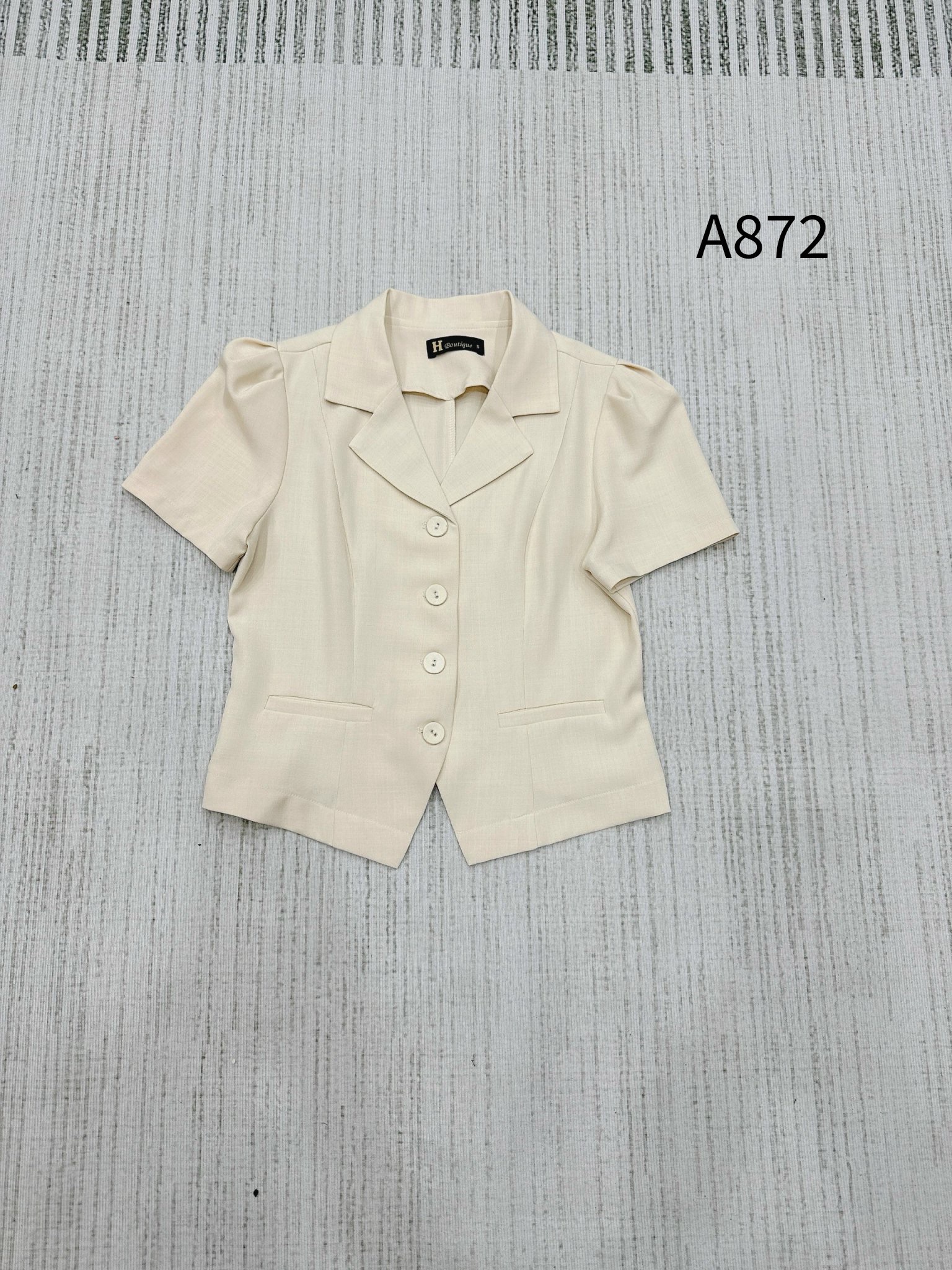 A872 Áo vest cộc tay túi giả