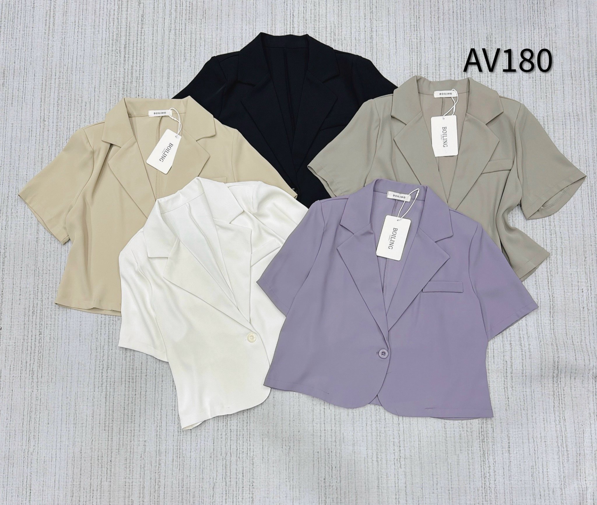 AV180 Áo vest túi giả cổ K