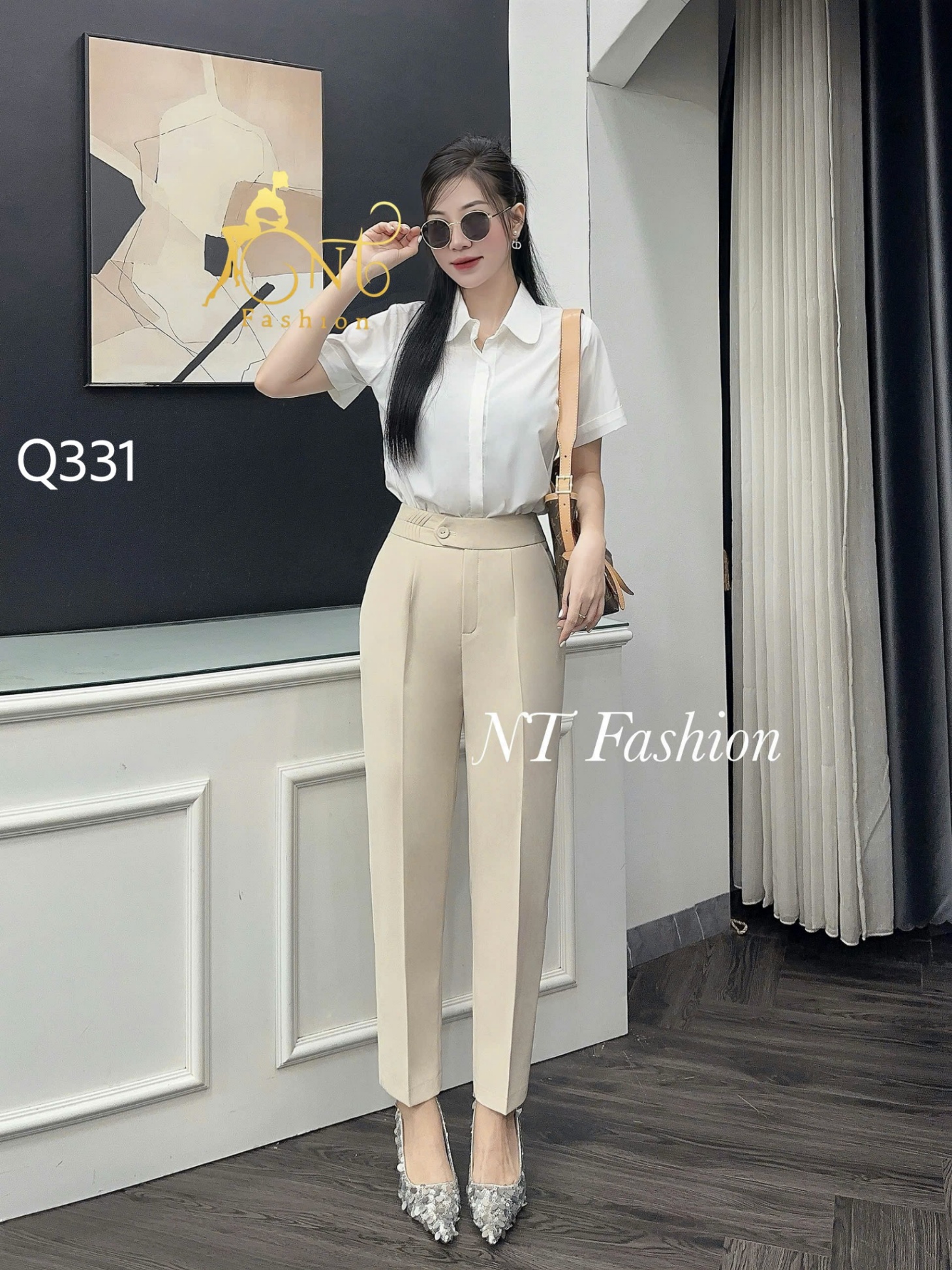 Q331 quần baggy cạp xương cá