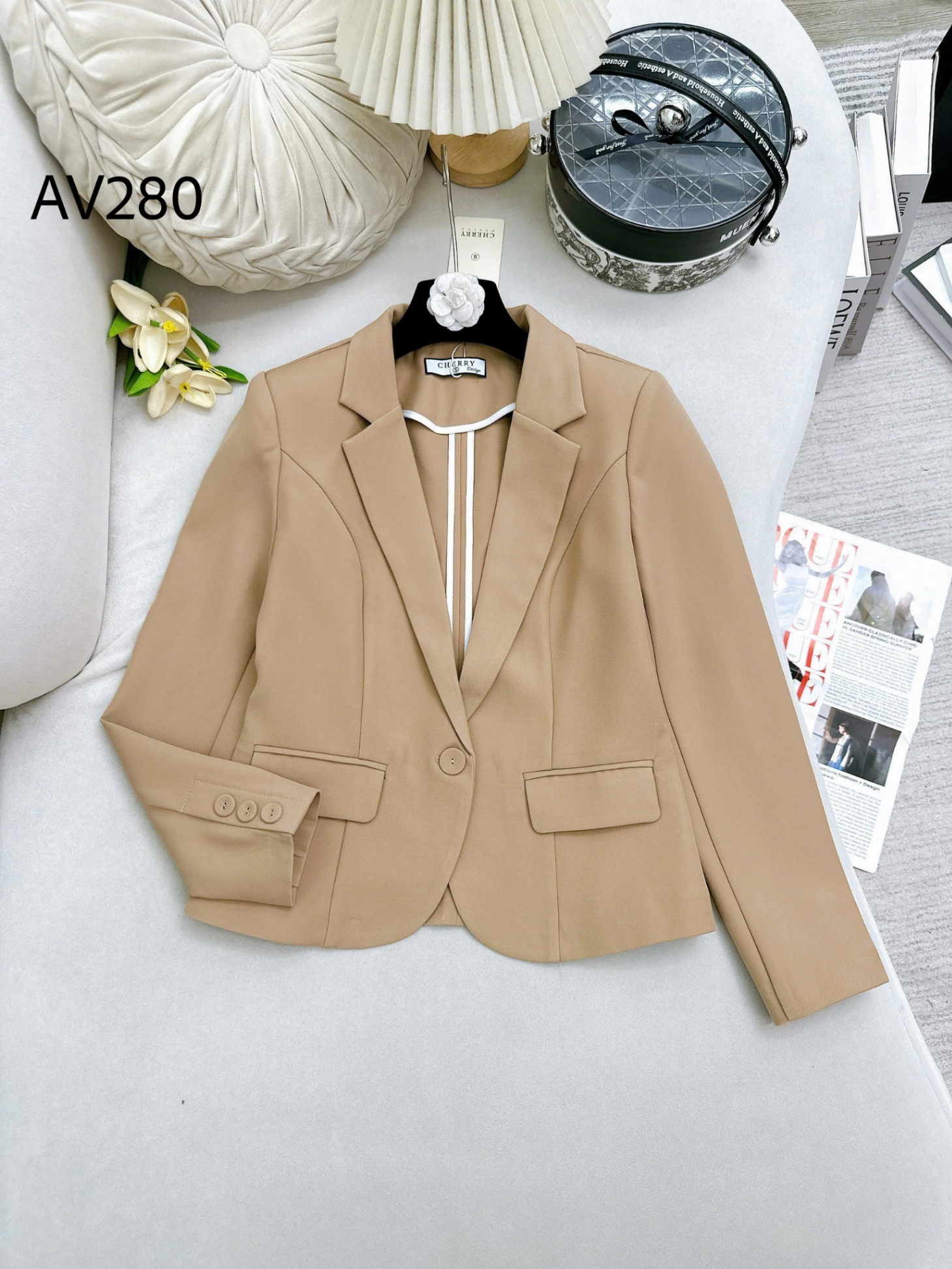 AV280 áo vest lửng tay dài