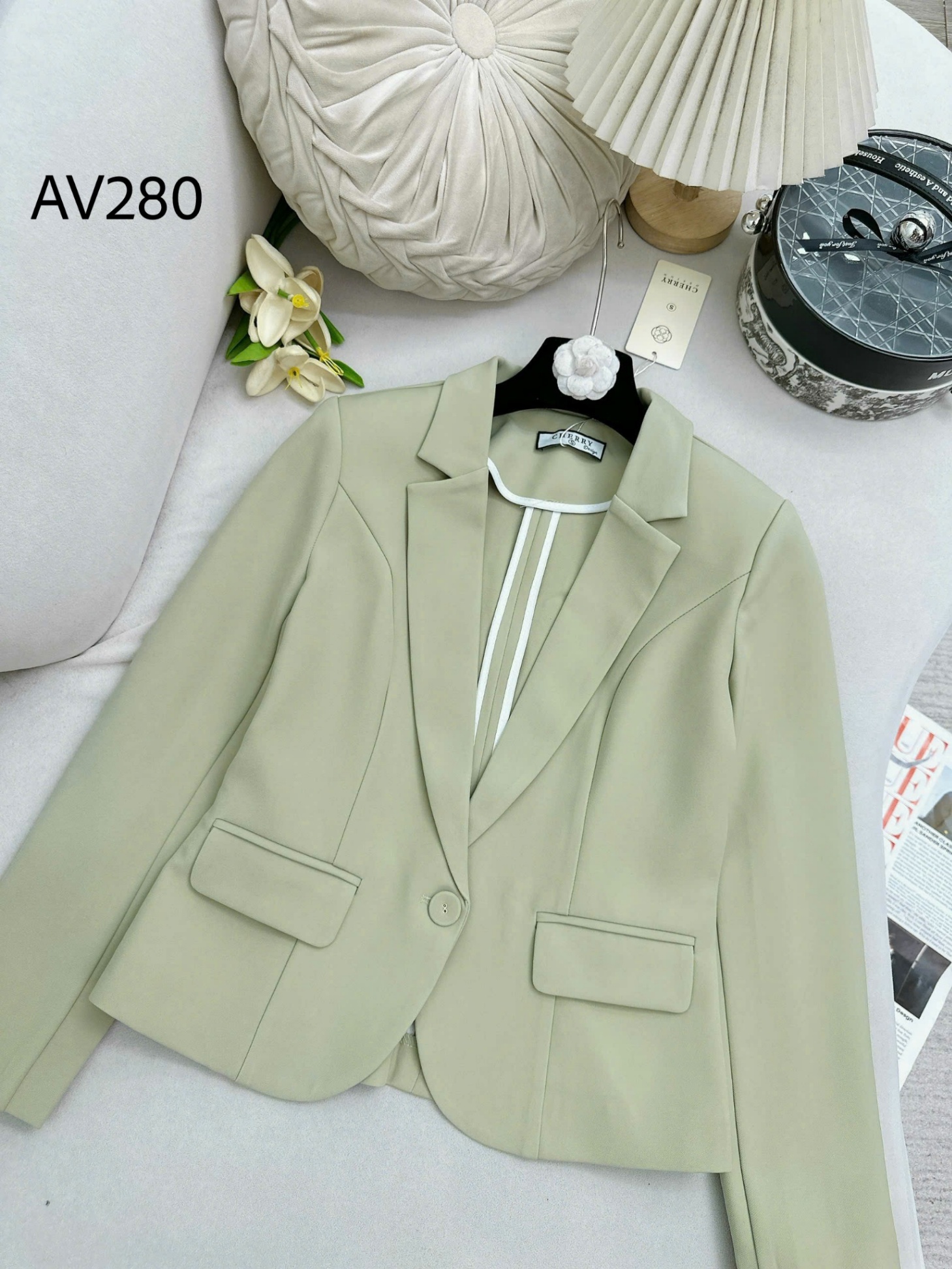 AV280 áo vest lửng tay dài