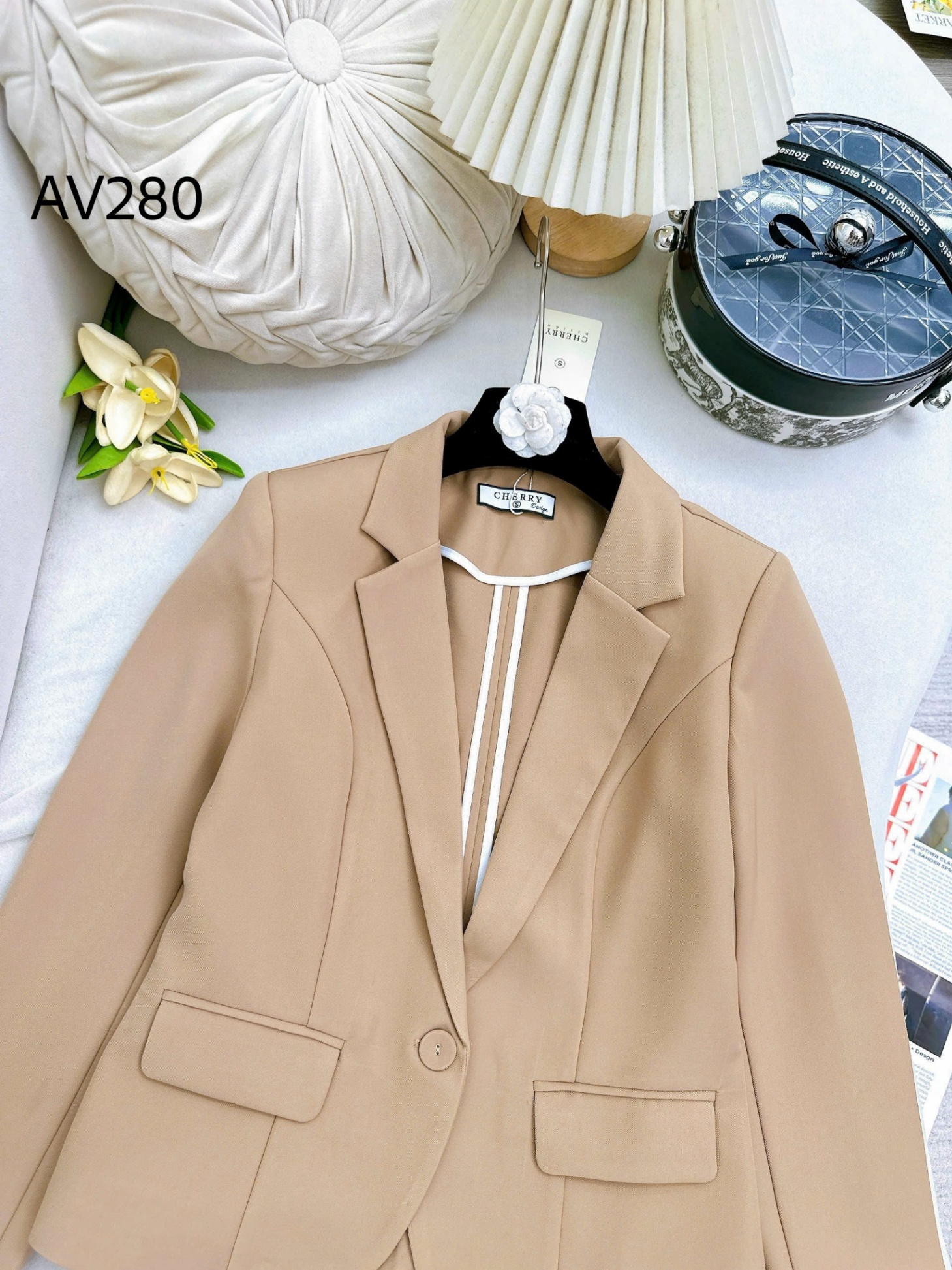 AV280 áo vest lửng tay dài