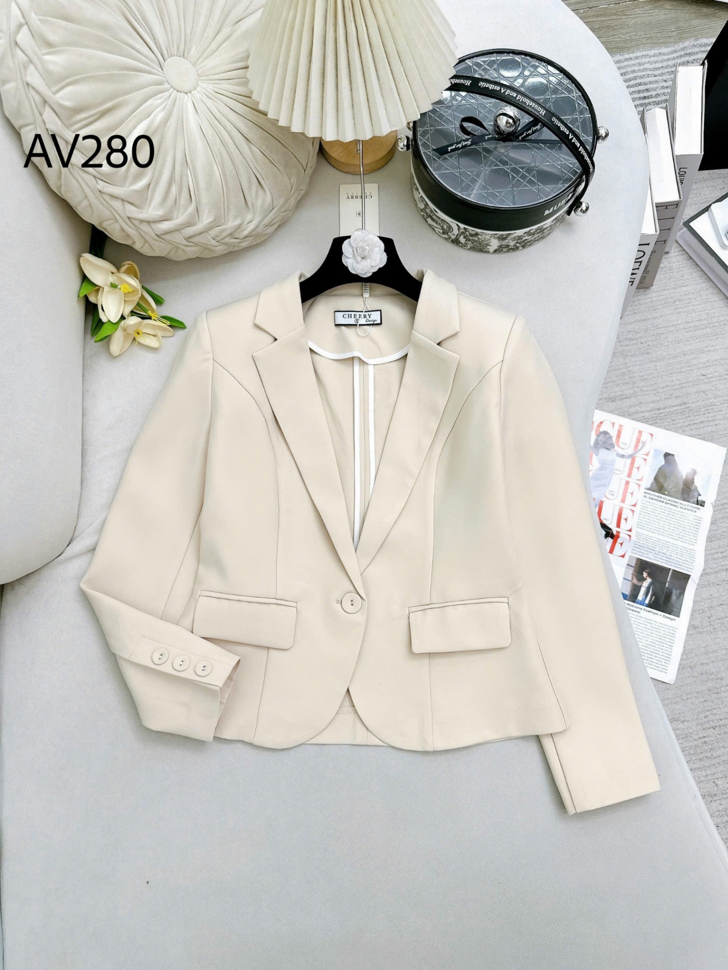 AV280 áo vest lửng tay dài