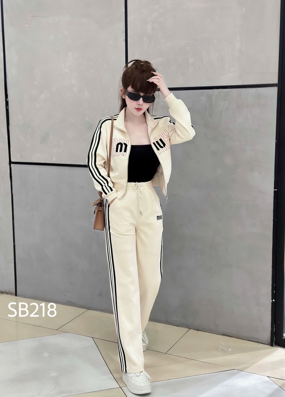 SB218 Sét quần xuông chữ miumiu