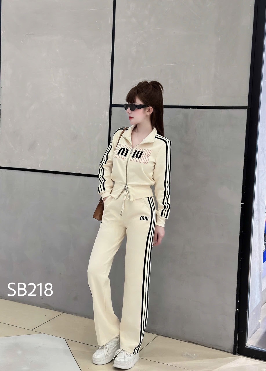 SB218 Sét quần xuông chữ miumiu