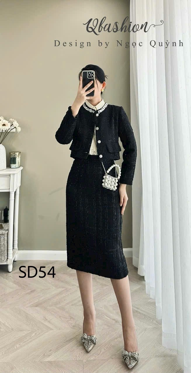 SD54 Sét dạ cổ viền đá