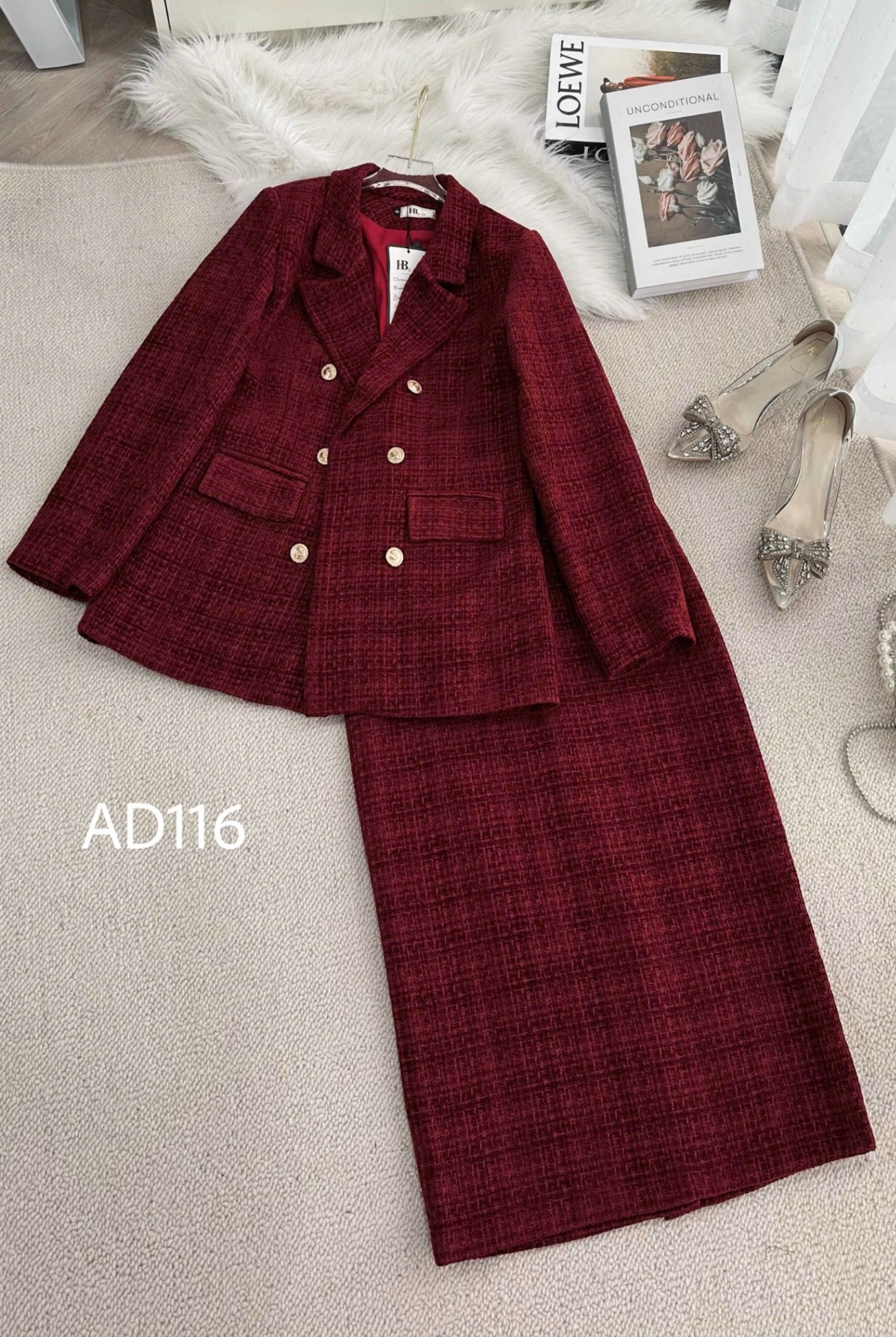 AD116 áo dạ blazer 6 cúc