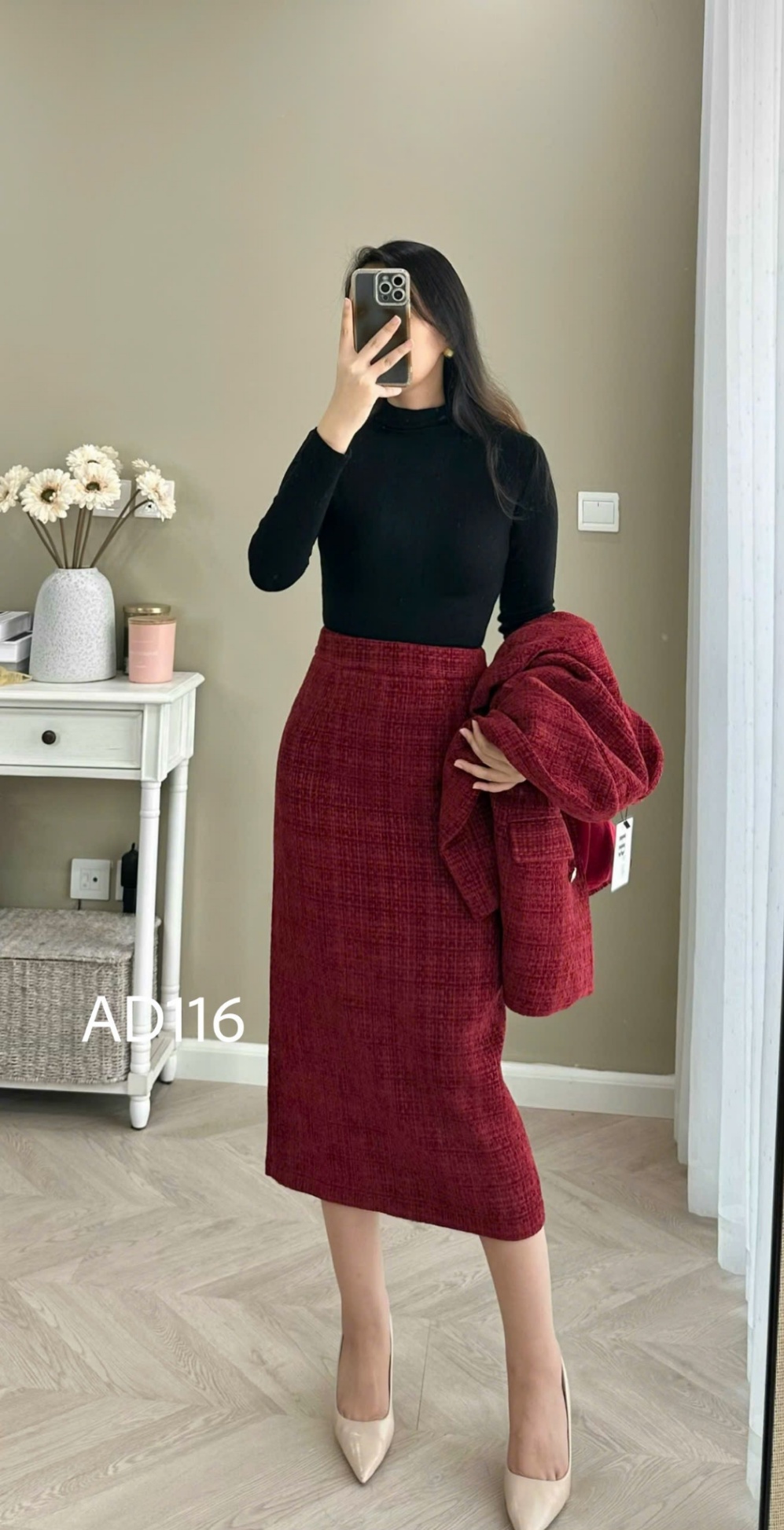 AD116 áo dạ blazer 6 cúc