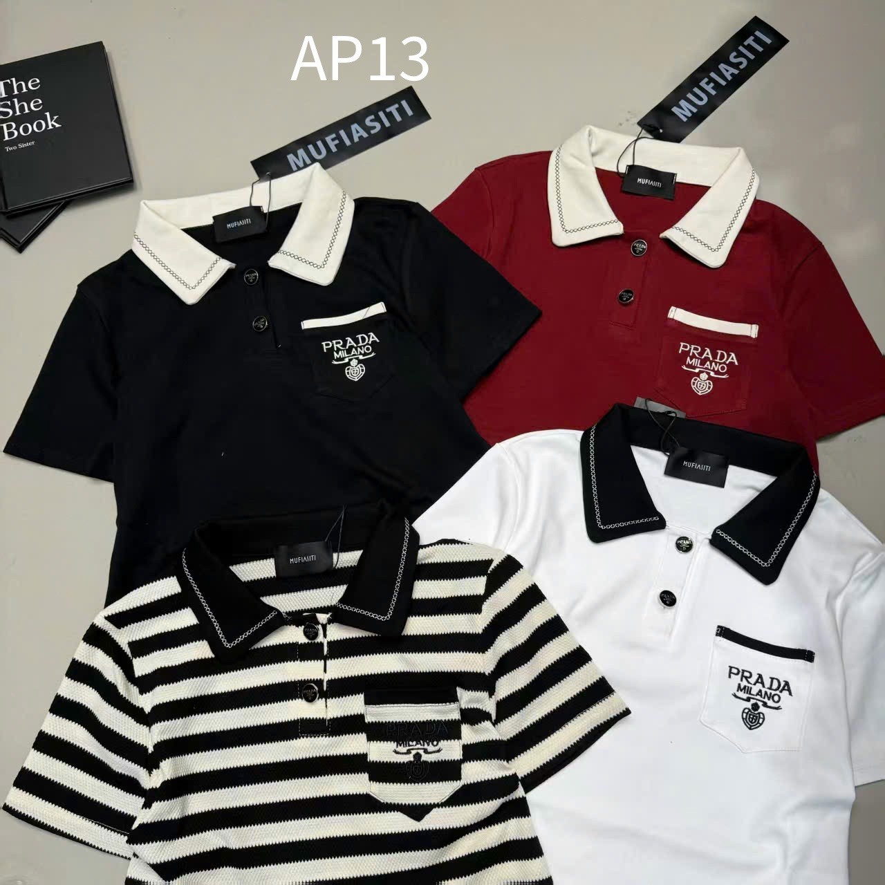 AP13 Áo phông cổ phối túi ngực