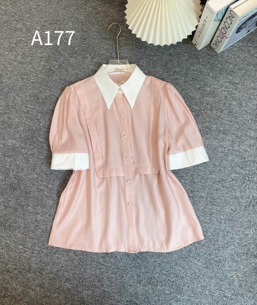 A177 Áo sơ mi viền vuông