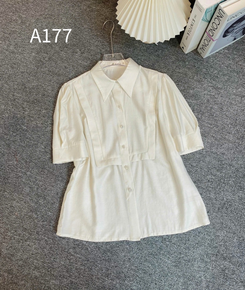 A177 Áo sơ mi viền vuông