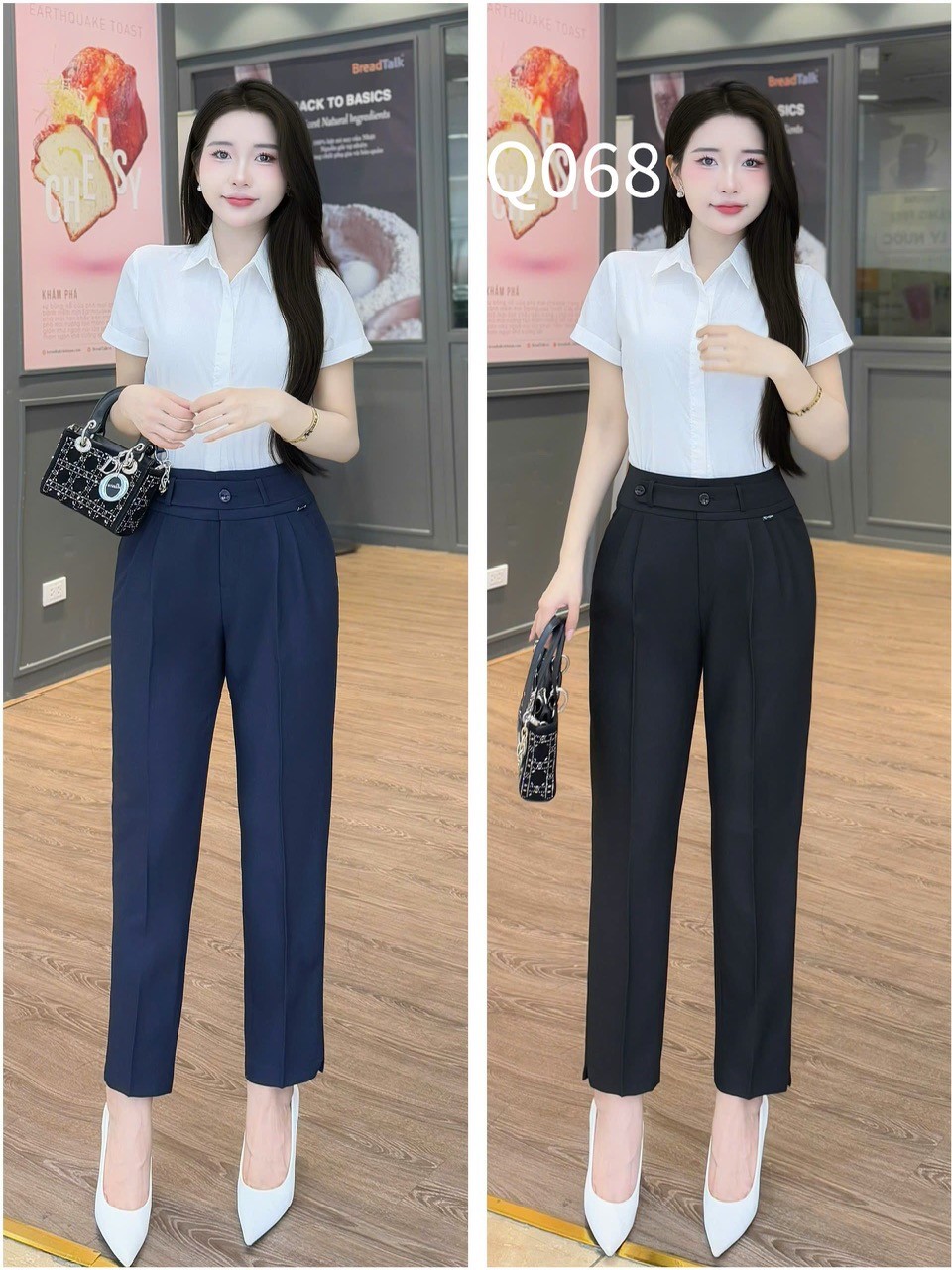 Q068 quần ống đứng 2 ly