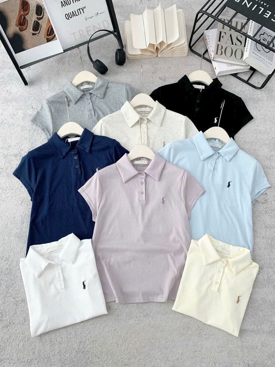 AP18 Áo polo thêu ngựa