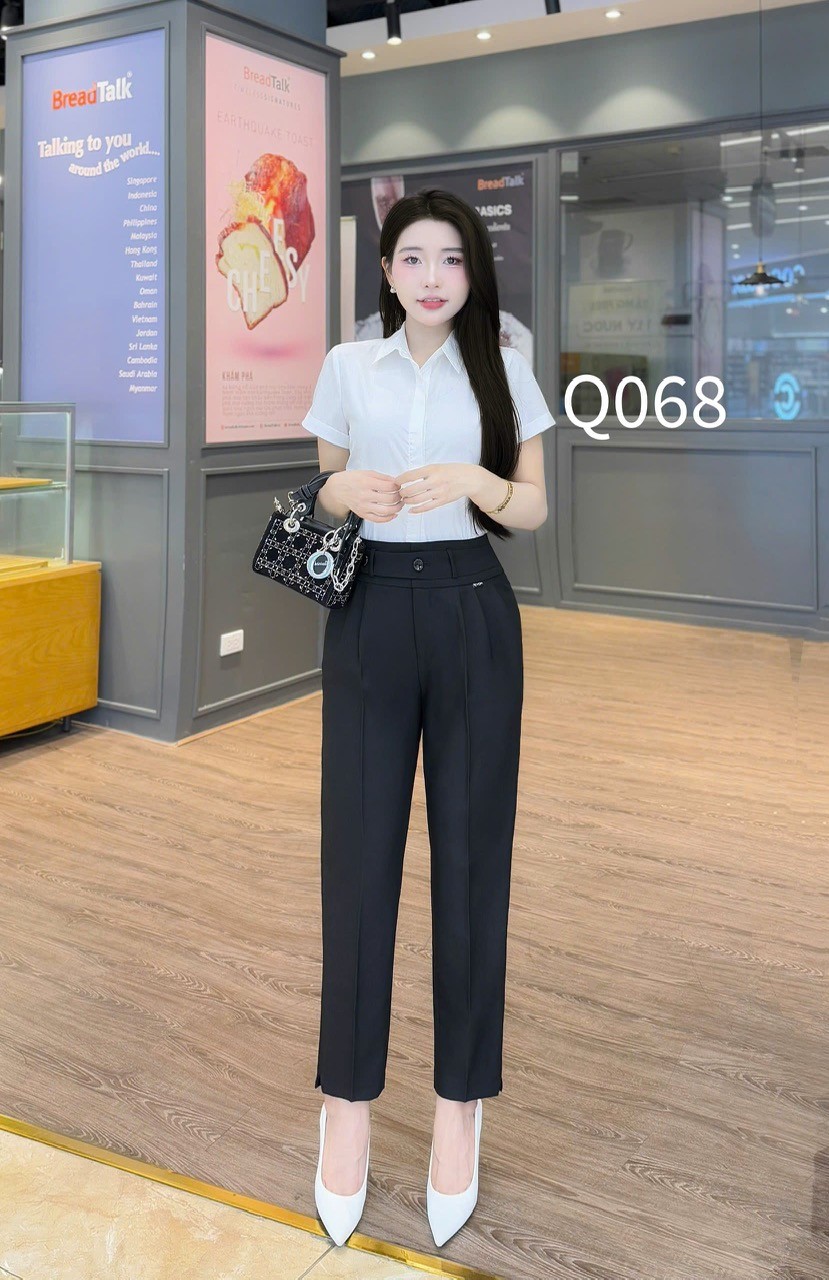 Q068 quần ống đứng 2 ly