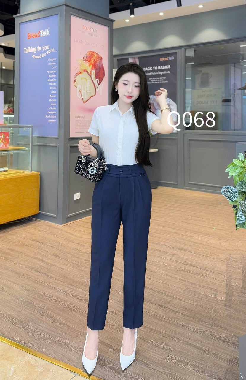 Q068 quần ống đứng 2 ly