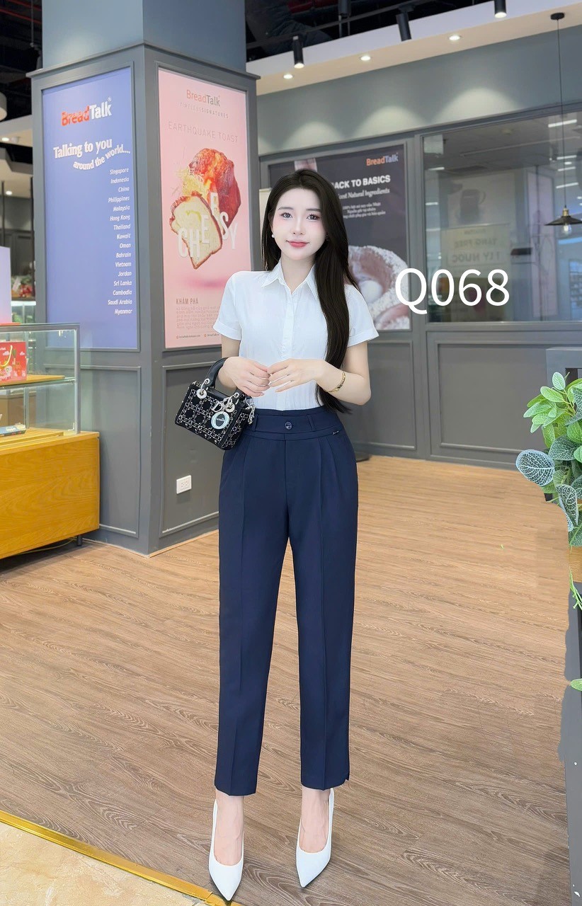 Q068 quần ống đứng 2 ly