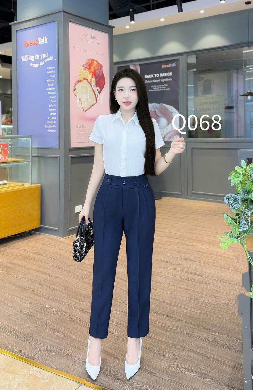 Q068 quần ống đứng 2 ly