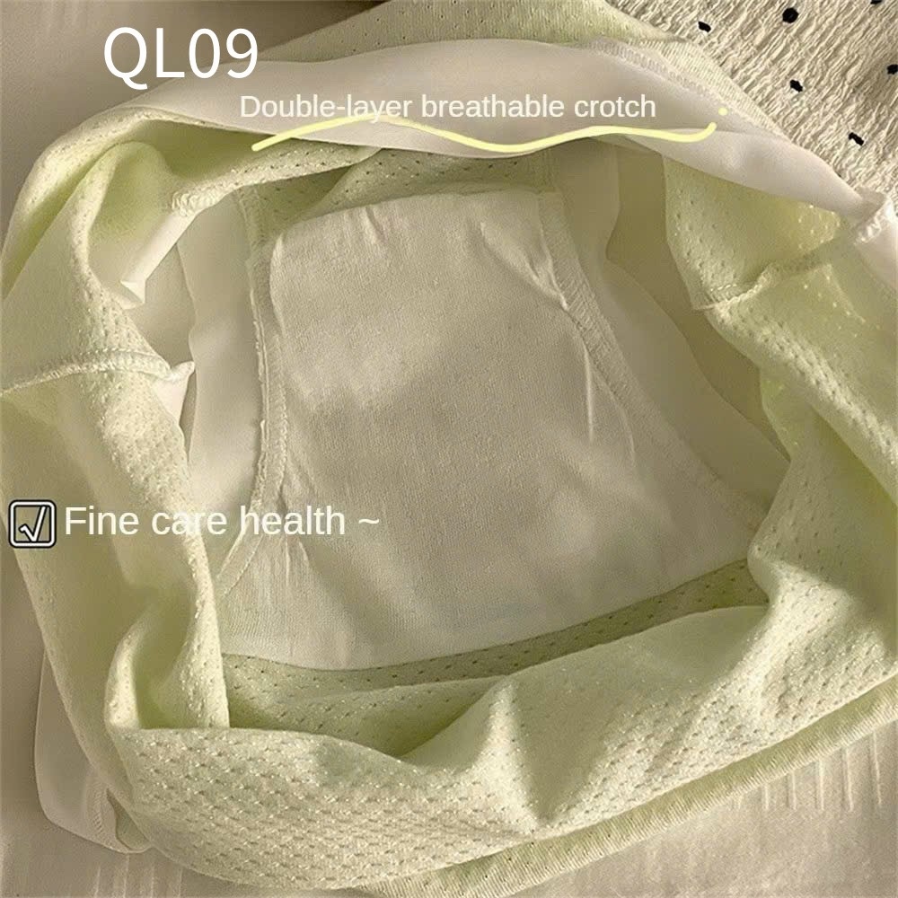 QL09 Quần lót cotton thoáng khí nơ hoa
