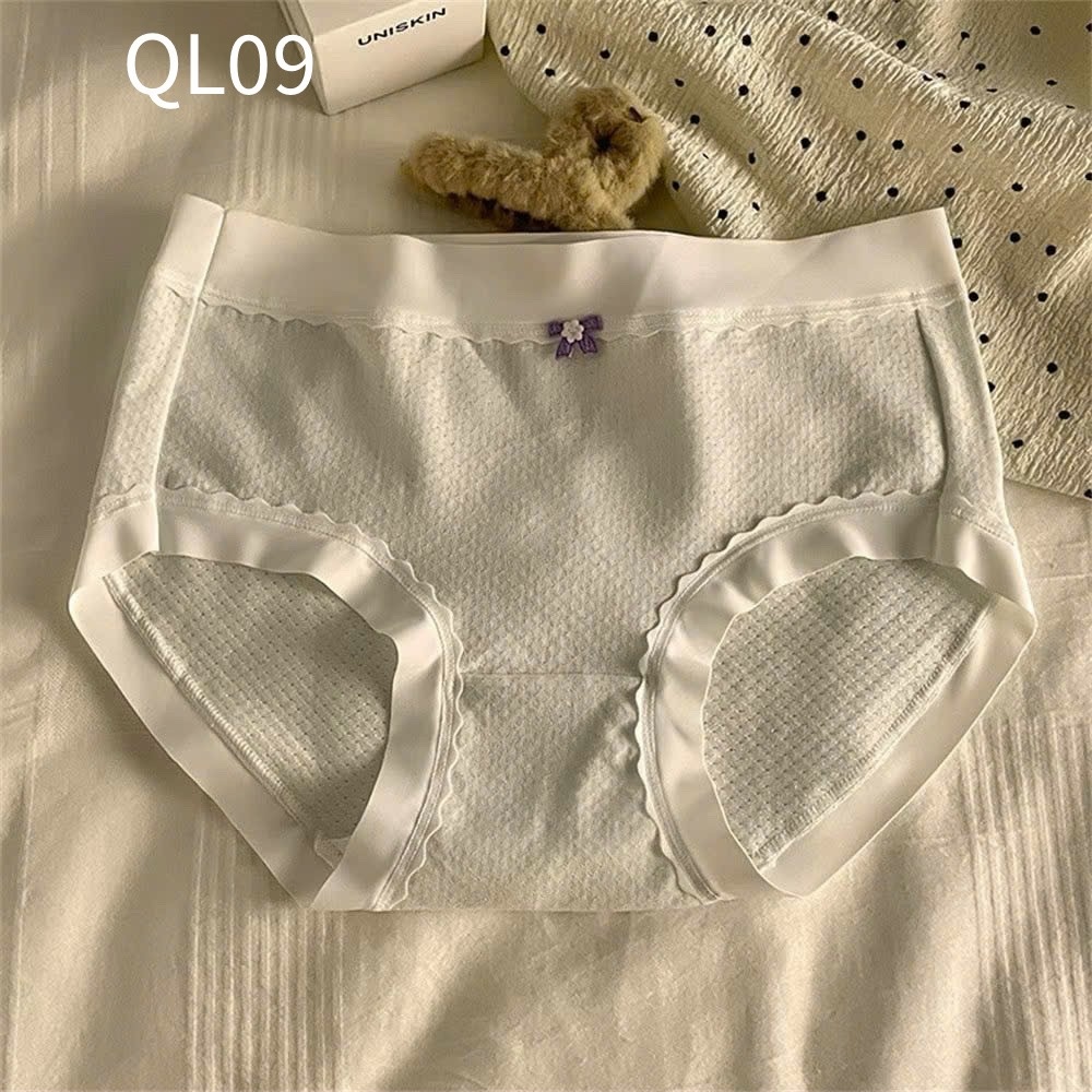 QL09 Quần lót cotton thoáng khí nơ hoa