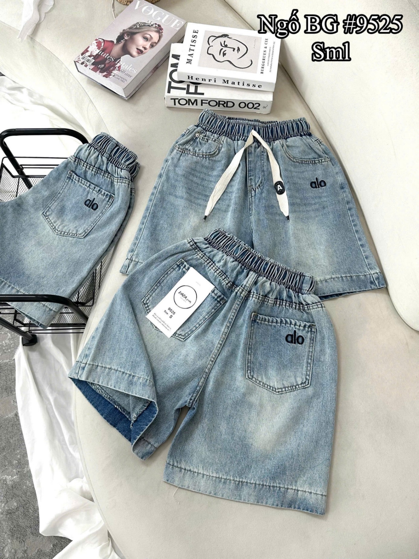 Q9525 Quần đùi jean ALO